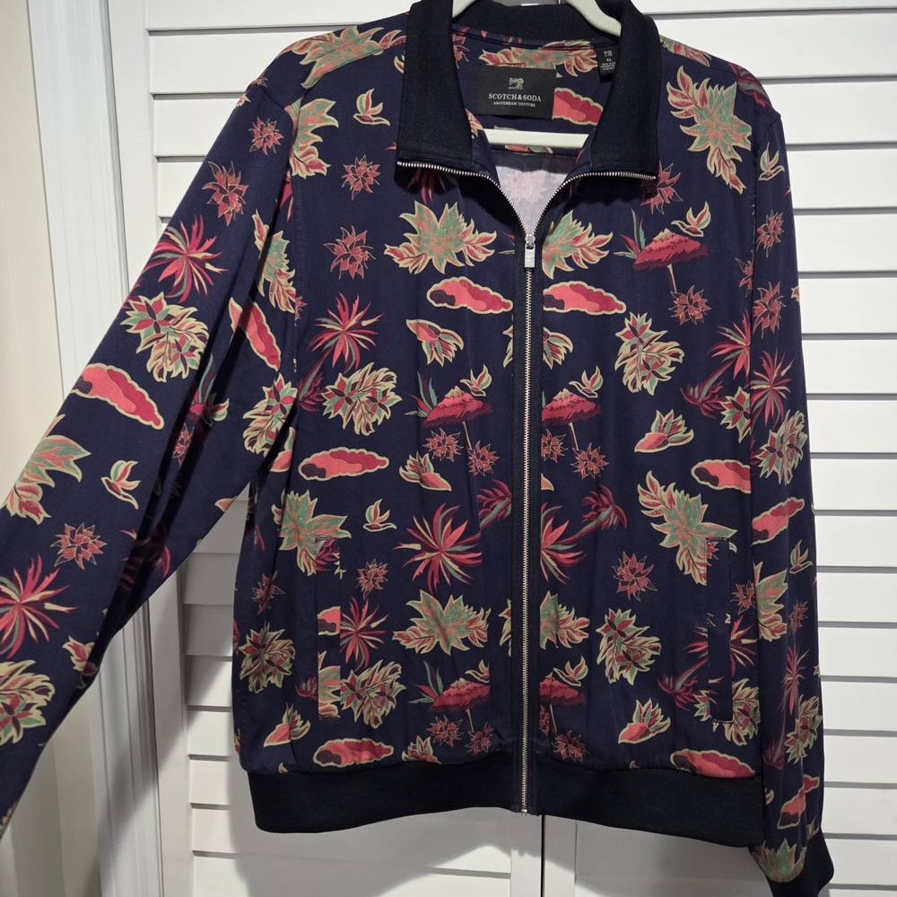 Scotch & Soda Navy Floral Jacket
